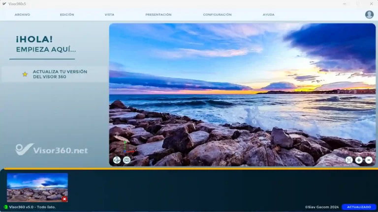 Captura de panrtalla de Visor360 demo gratis visor de imagenes 360 grados pc
